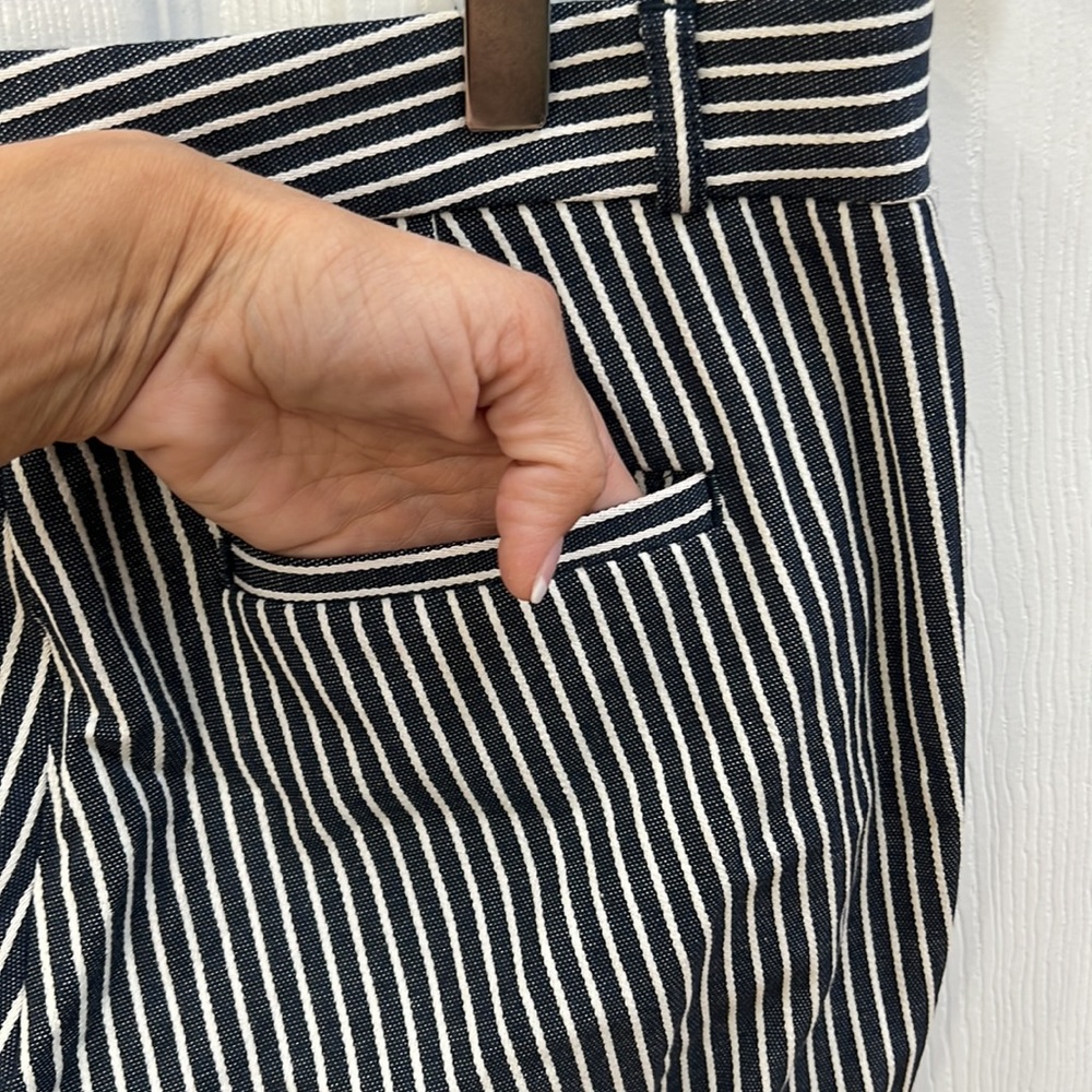 Banana Republic “Sloan” Blue and White Striped Dress Pant, size 2 - Picture 9 of 12